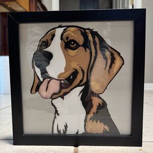 3D Dog Shadowbox